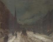 Robert Henri Street Scene with Snow oil painting picture wholesale